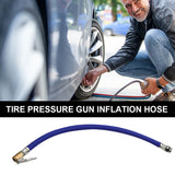 Iatable Extension Portable Tire Pump Rubber Hose Tyre Iator Chuck Tube Car Automobile for Vehicle Motorcycle