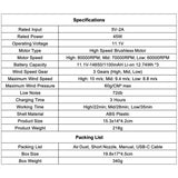 Mini Jet 110000RPM Brushless Motor Handheld Duct Fan High-Performance Turbo Electric Blower 200W High Power Air Duster