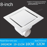 6/8/10inch Bathroom Exhaust Fan Ceig Ventilator Window Wall Mounted Replacement Airw Extractor Household Pipe Duct Fans