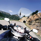 Universal Motorcycle Clear PC Windshield Adjustable Windscreen Harley Davidson Sportster Dyna For Honda Yamaha SuzukiCruiser
