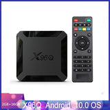 Smart X96Q Android 10.0 TV 2GB 16GB Allwinner H313 Quad Core 4K 60fps H.265 2.G Wifi Media Player Set Top Box
