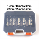 16-35 mm Alloy Hole Saw Set Reaming Bit is Suitable for Stainless Steel Iron Plate Metal Processing Drilling Tool