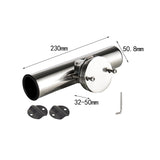 High Performance Adjustable Fishing Pole Rod Holder Stainless Steel for Truck Yacht RV Rails Boat