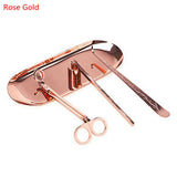 4Pcs Stainless Steel Candle Snuffer Trimmer Set Candle Hook Tray Dipper Scissors Candle Accessory Set Home Extinguisher Tool