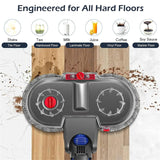 Electric Head Attachment for Dyson V7 V8 V10 V11 V12 V15, Dual Rotating Motors with 6 Pieces Washable Mop Pads