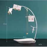 Jewelry Organizer Necklace Holder With Built-In Dish For Rings, Earrings, And Bracelets