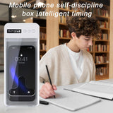 Lightweight T-shaped Opening Self-discipe Tool Transparent Cell Phone Lock Box with Timer for Adults