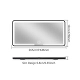 Car HD Makeup LED Touch Screen Sun Visor Three Gear Light Modes Vanity Make-up Mirror for Auto Interior