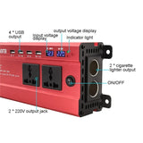 1200W Inverter 12V/24V to 220V LED Car Power Converter Charger Adapter 4 USB Interface Transformer Modified Sine Wave Inverters
