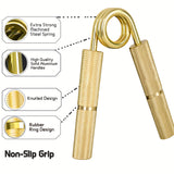 2/3/4/7pcs Golden Hand Grip Strengthener, Stainless Steel Finger Gripper, 50-350LB Metal Wrist Exercise Equipment