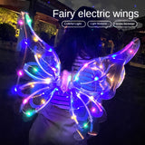 Electric Fairy Wings Light Up Moving, Fairy Wings Elf Wings Butterfly Wings Costume Accessory Toy