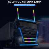 55cm 12/24V Premium Flashing Antenna Lights Car LED Whip Lamp Truck Running Streamer