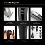 NEW Hair Clipper WMARK C24-HC011 Hot Selg Engraving Oil Head Electric Push Cutting USB Cross Border