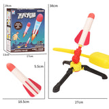 New Foot-stepping Small Outdoor Luminous Ejection Flying Flash Launch Rocket Children's Interactive Toys