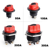 DaierTek 50A 100A 200A 300A 12V Car Battery Disconnect Cut Off Isolator Switch For RV Motorcycle Truck