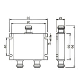 One-To-Two Signal Amplifier Microstrip Power Divider Communication Engineering Accessories