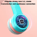Unicorns Bluetooth 5.0 Headphone With Microphone RGB Light Earphone Girl Gifts Children for Computer Gaming Wireless Headset