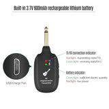A8 Guitar Wireless System Transmitter Receiver Built-in Built- in Rechargeable wireless guitar transmitter
