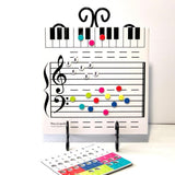 Portable Music Board Paper Multifunctional Eent Reusable Educational Grand Staff Magnetic Toy