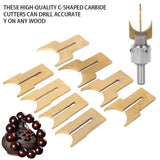 Premium Drill Bit Wooden Bead Maker Carbide Ball Blade Woodworking Milling Cutter Molding Tool Beads Router(16)