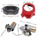 Gasoline Generator Electric Starter Kit GX160 2KW 3KW Includes Flywheel Motor Electric Large Cover Fits for 168F 170F