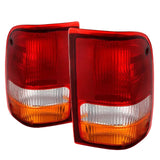 Car Replace Tail Brake Lamps Set Left + Right Replaces FO2800110 FO2801110 LED Rear Lights for Ford Ranger 93-97