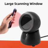 1D 2D QR Desktop Wired High-speed Platform Hands-Free Automatic Sense Reader USB Barcode Scanner