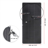 600W 18V Flexible Monocrystalline Solar Panel Kit - Complete System for Home, Car, Boat, RV, and Camper. 12V Battery Charger