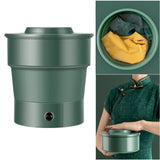Portable Folding Bucket Type USB Travel Washing Machine Underpants Sock Ultrasonic Disinfect Laundry