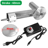 3-24V Mini ear Telescc Stroke 60mm Rocker Actuator Motor 80mm Plate M6 Thread 30-200 times/min
