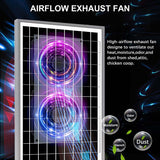 Panel 15W Pet Solar 2 High Speed DC Exhaust Fans Vegetable Shed Ventilation Fan