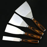 Stainless Steel Putty Knife Paint Tool Plaster Shovel Filling Spatula Wood Handle Cement Shovel Construction Hand Tools