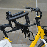 Safety Child Bicycle Front Baby Seat Kids Saddle with Foot Pedals Support Back Rest for MTB Road Bike
