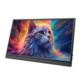 15.6 Inch Portable 1080P Travel with Kictand & Dual Speaker External Gaming Monitor for Laptop PC Smartphone