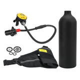DIDEEP 1L Scuba Diving Tank Equipment Portable Oxygen Tank Underwater Breathing Device Kit Dive Respirator Air Tank