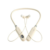 BT-12 Wireless Bluetooth Earphones Headphones Neckband Outdoor Sports Headset with Display Touch Control Earbuds for Music