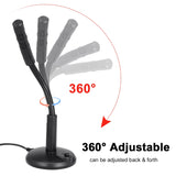 USB Desktop Microphone Plug &Play Omnidirectional PC Laptop Mic for Computer Gaming Recording Chatting Singing Meeting