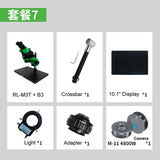 HD Binocular Trinocular Microscope 7-45X Continuous Zoom HDMI External Monitor Interface RL-M3T Mobile Phone Chips Repair Tools