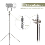 280cm/110in Heavy Duty Photography Stand Tripod Stainless Steel with 1/4" 3/8" Screw for Studio Softbox Video Light Flash