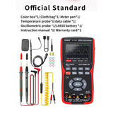 2 in1 Digital Oscilloscope Multimeter 2.8inch IPS Multimetro 48MSa/s Sampg Rate 10Mhz Bandwidth 9999 Counts True RMS