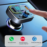 QC3.0 PD20W Car MP3 Player Bluetooth 5.0 FM Transmitter Handsfree Fast Charge Dual USB Charger TF U Disk Music Player