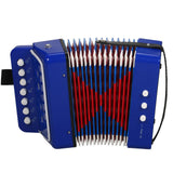7 Keys 2 Bass Small Accordion Educational Musical Instrument Christmas Birthday Gift Toddlers Beginners