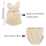 Newborn Baby Photography Props Infant Boy Girl Knit Rabbit Photo Outfits