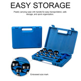 14Pcs Hollow Punch Set Belt Punching With Plastic Box DIY Leather Craft Household Tool 5Mm-35Mm