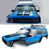 Metal Roof Rack Lage Carrier With LED Lights For 1/10 RC Crawler Car Axial SCX10 Traxxas TRX4 Bronco RC4WD D90 YK4102