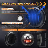 7 inch Car Motorcycle IP67 Waterproof with DRL/Turn Signal/Low Beam/High Beam 7'' Round LED Headlight