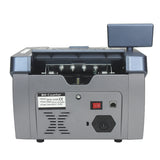 8810C rechargeable banknote counter with rotating display screen for checking multiple currencies, detecting US dollars and euros