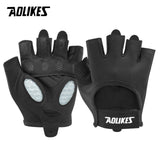 Aolikes Silica Gel Shock Absorbing Workout Gloves - Perfect for Men & Women's Weight Lifting, Gym Exercise
