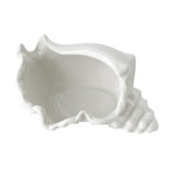 Conch Tea Light Candle Holder, Dish, Ocean Beach Theme Ceramic White Shell Jewelry Tray