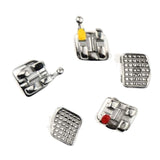 200Pcs Teeth Model Mini Brackets Roth 022 Slot Bondable With Hook On 345